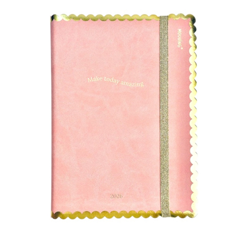 Agenda Mooving 2026 Glow Naranja Encuadernada Semana 15x21 Art.1414140